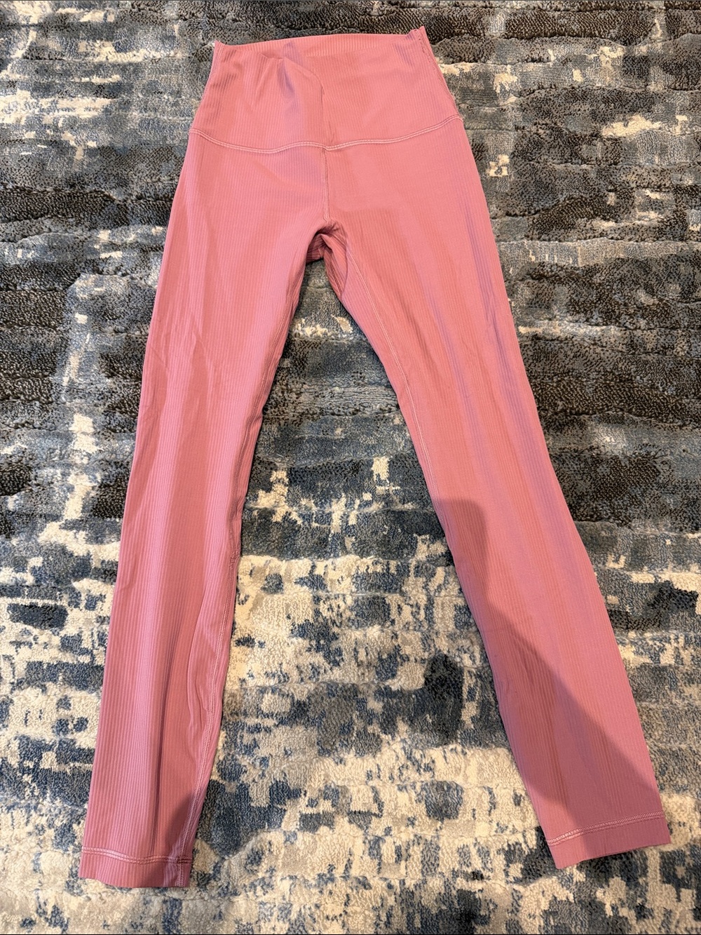 Ribbed Pink LuluLemon Leggings